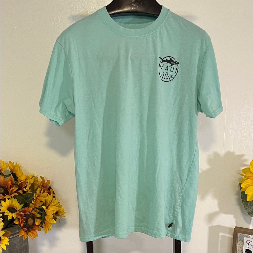 Maui and Sons Aqua Short Sleeve Tee lightweight